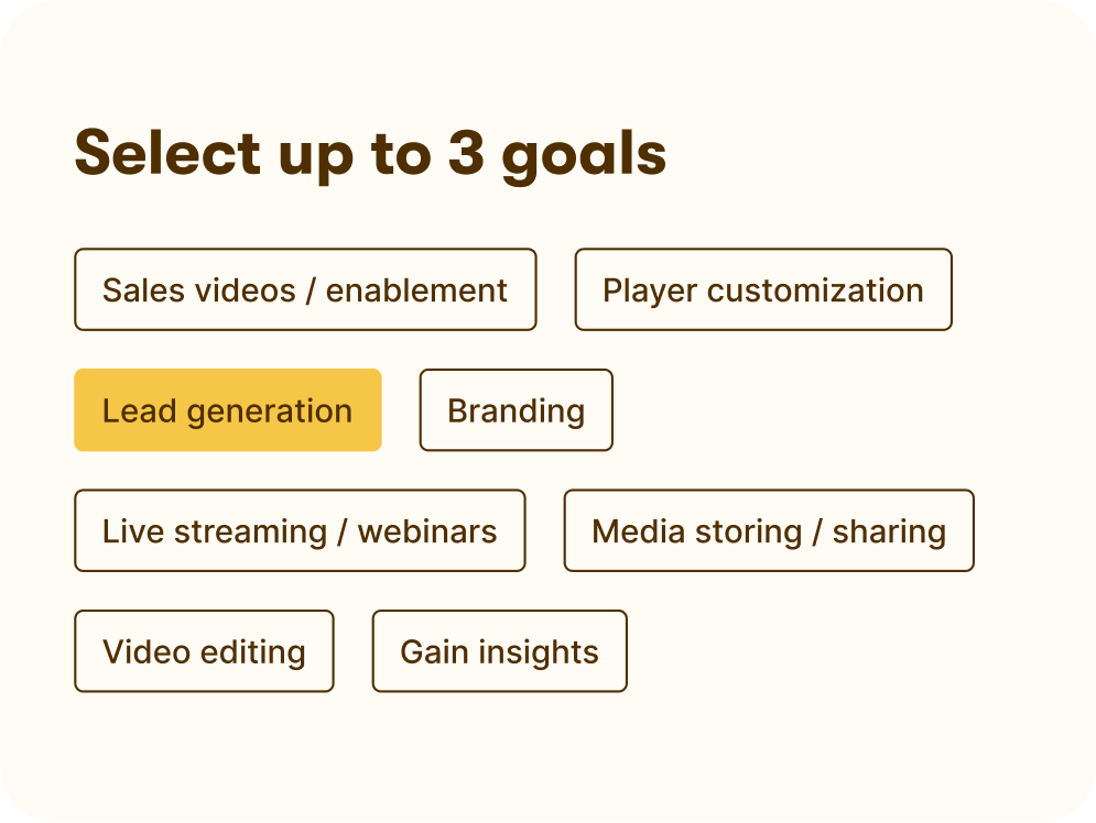 Wistia welcome experience and user onboarding flow with guided setup steps